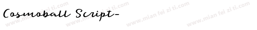 Cosmoball Script字体转换